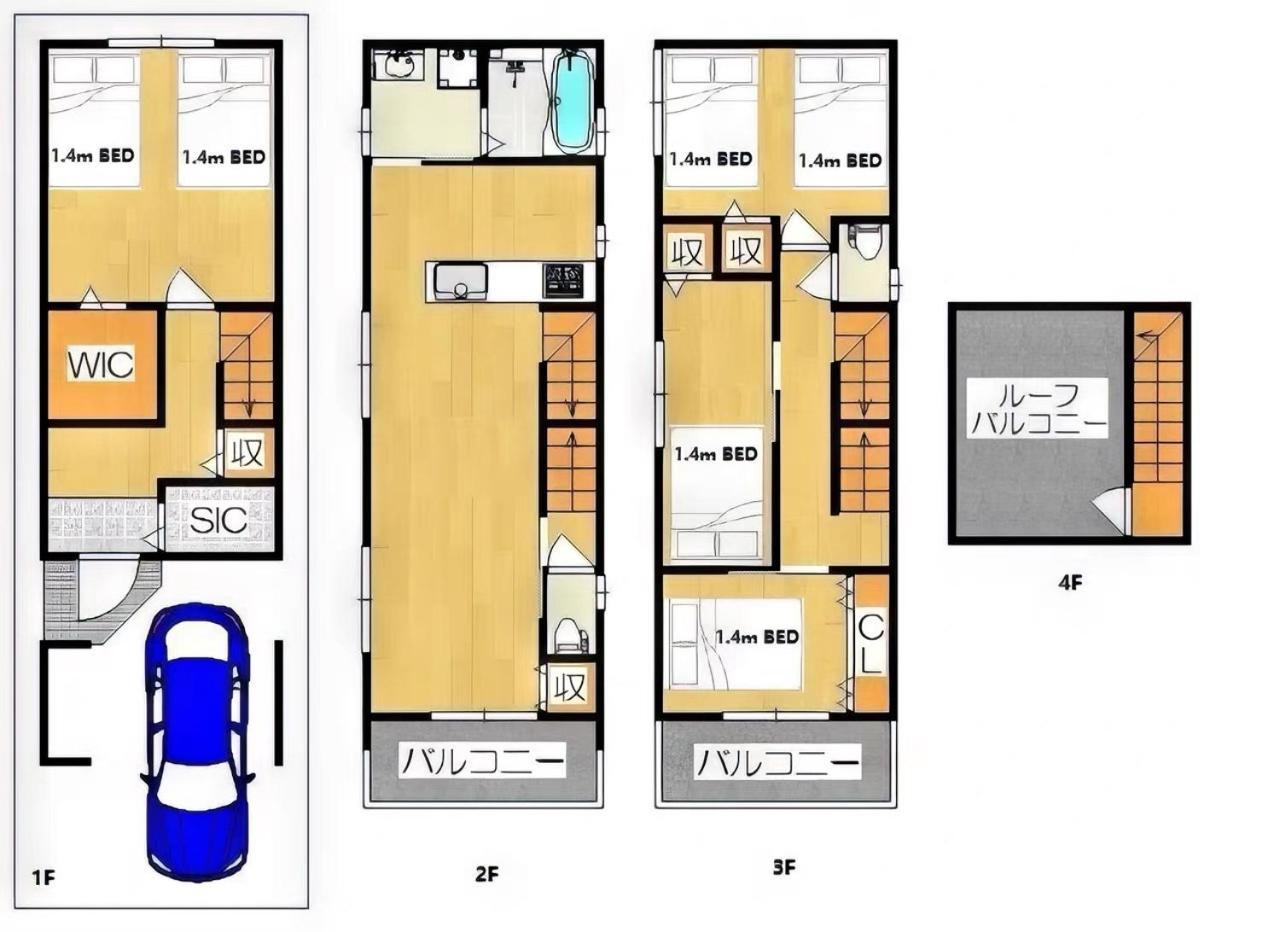 Westhouse A 天下茶屋店 Villa โอซาก้า ภายนอก รูปภาพ